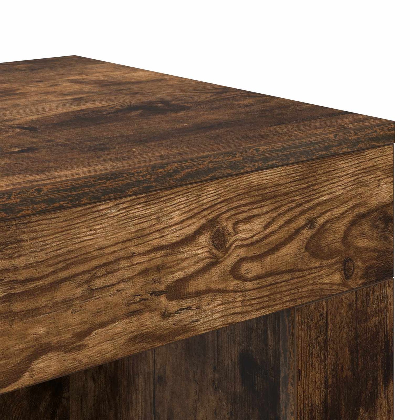 vidaXL Side Table Smoked Oak 60 x 40 x 65 cm Engineered Wood