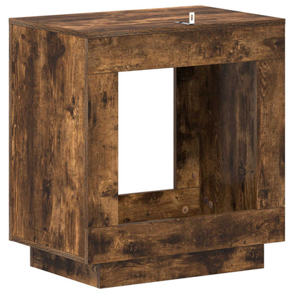 vidaXL Side Table Smoked Oak 60 x 40 x 65 cm Engineered Wood