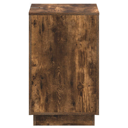 vidaXL Side Table Smoked Oak 60 x 40 x 65 cm Engineered Wood