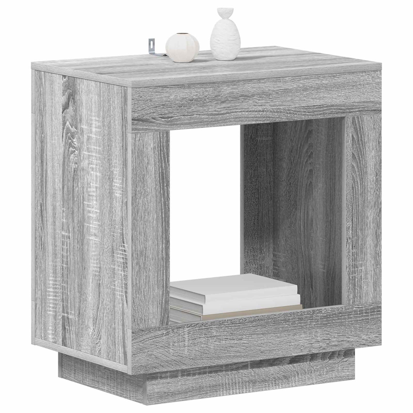 vidaXL Side Table Grey Sonoma 60 x 40 x 65 cm Engineered Wood