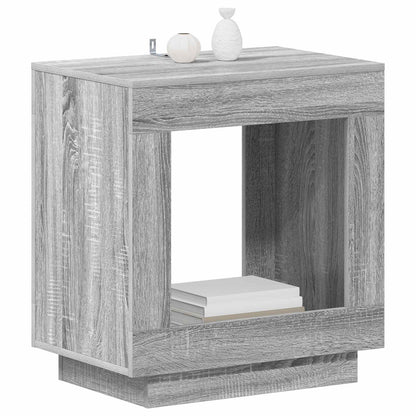 vidaXL Side Table Grey Sonoma 60 x 40 x 65 cm Engineered Wood
