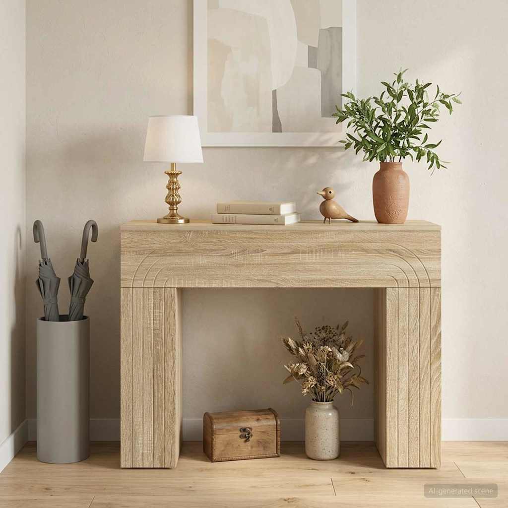 vidaXL Coffee Table Sonoma Oak 102 x 35 x 75 cm Engineered Wood