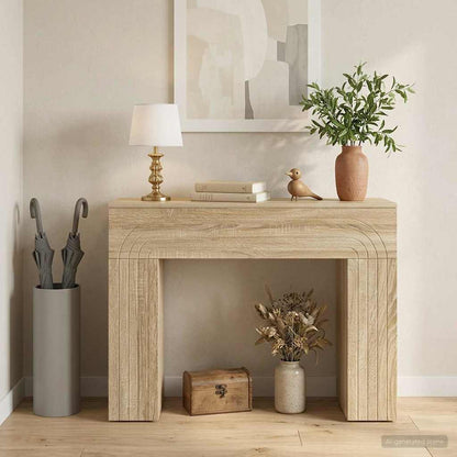 vidaXL Coffee Table Sonoma Oak 102 x 35 x 75 cm Engineered Wood