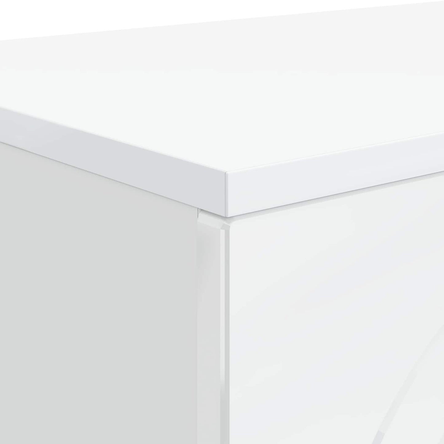 vidaXL Coffee Table High Gloss White 102 x 35 x 75 cm Engineered Wood
