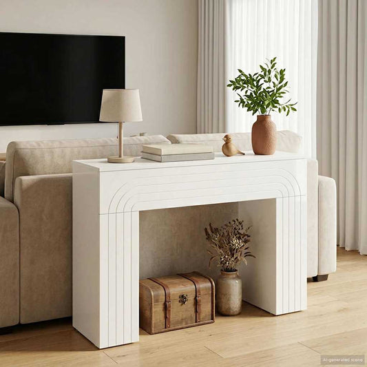 vidaXL Coffee Table High Gloss White 102 x 35 x 75 cm Engineered Wood