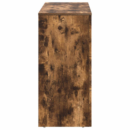 vidaXL Coffee Table Smoked Oak 102 x 35 x 75 cm Engineered Wood