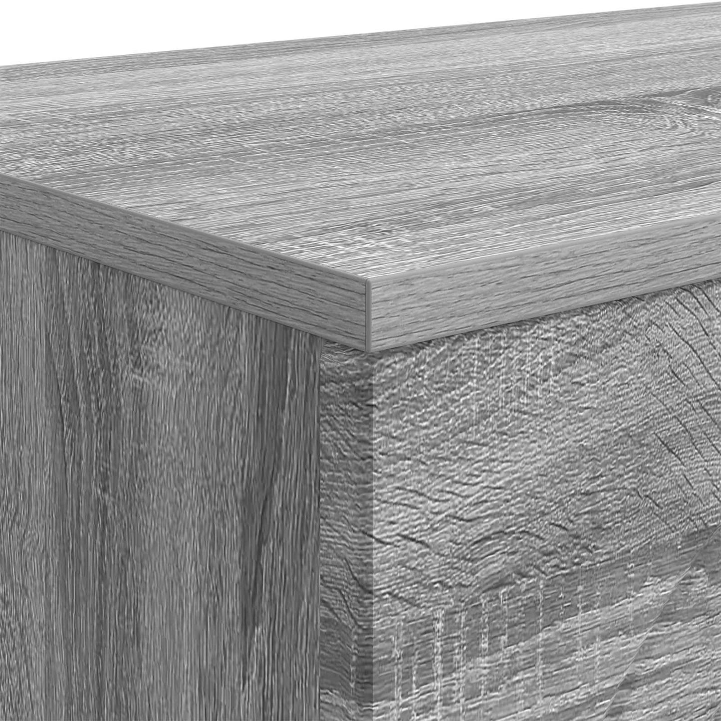 vidaXL Coffee Table Grey Sonoma 102 x 35 x 75 cm Engineered Wood