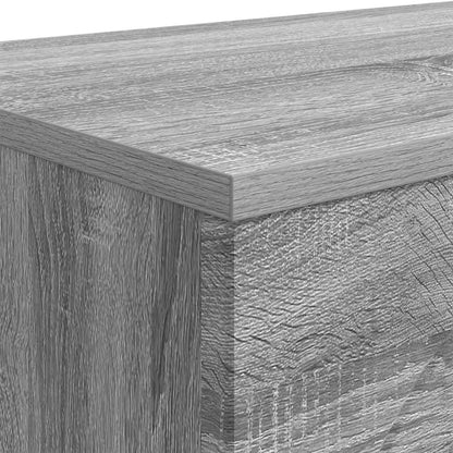 vidaXL Coffee Table Grey Sonoma 102 x 35 x 75 cm Engineered Wood