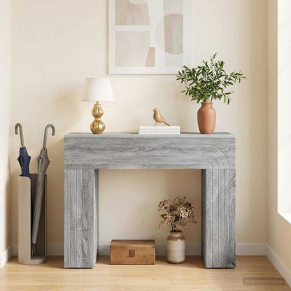 vidaXL Coffee Table Grey Sonoma 102 x 35 x 75 cm Engineered Wood