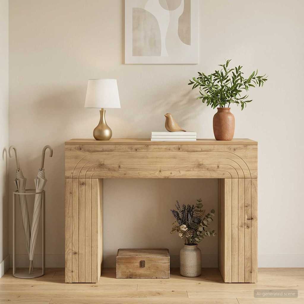 vidaXL Coffee Table Artisan Oak 102 x 35 x 75 cm Engineered Wood