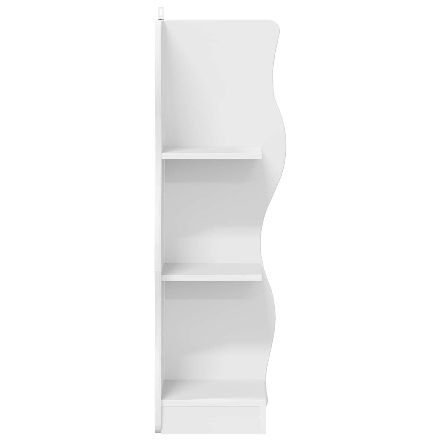 vidaXL Corner Shelf with Shelf White 34 x 33 x 102 cm Engineered Wood
