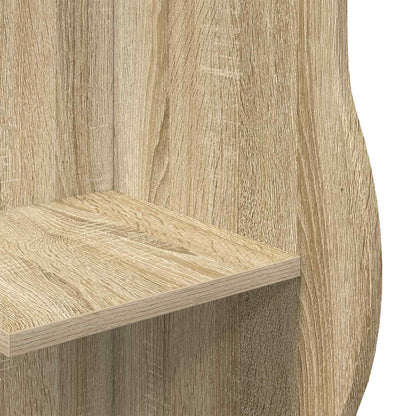 vidaXL Corner Shelf Sonoma Oak 34 x 33 x 102 cm Engineered Wood