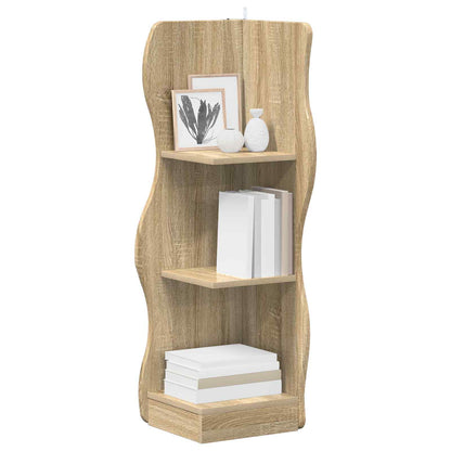 vidaXL Corner Shelf Sonoma Oak 34 x 33 x 102 cm Engineered Wood