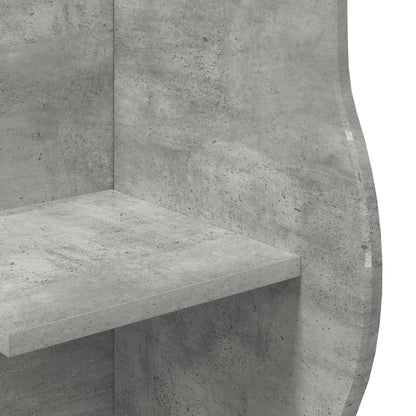 vidaXL Corner Shelf Concrete Grey 34 x 33 x 102 cm Engineered Wood