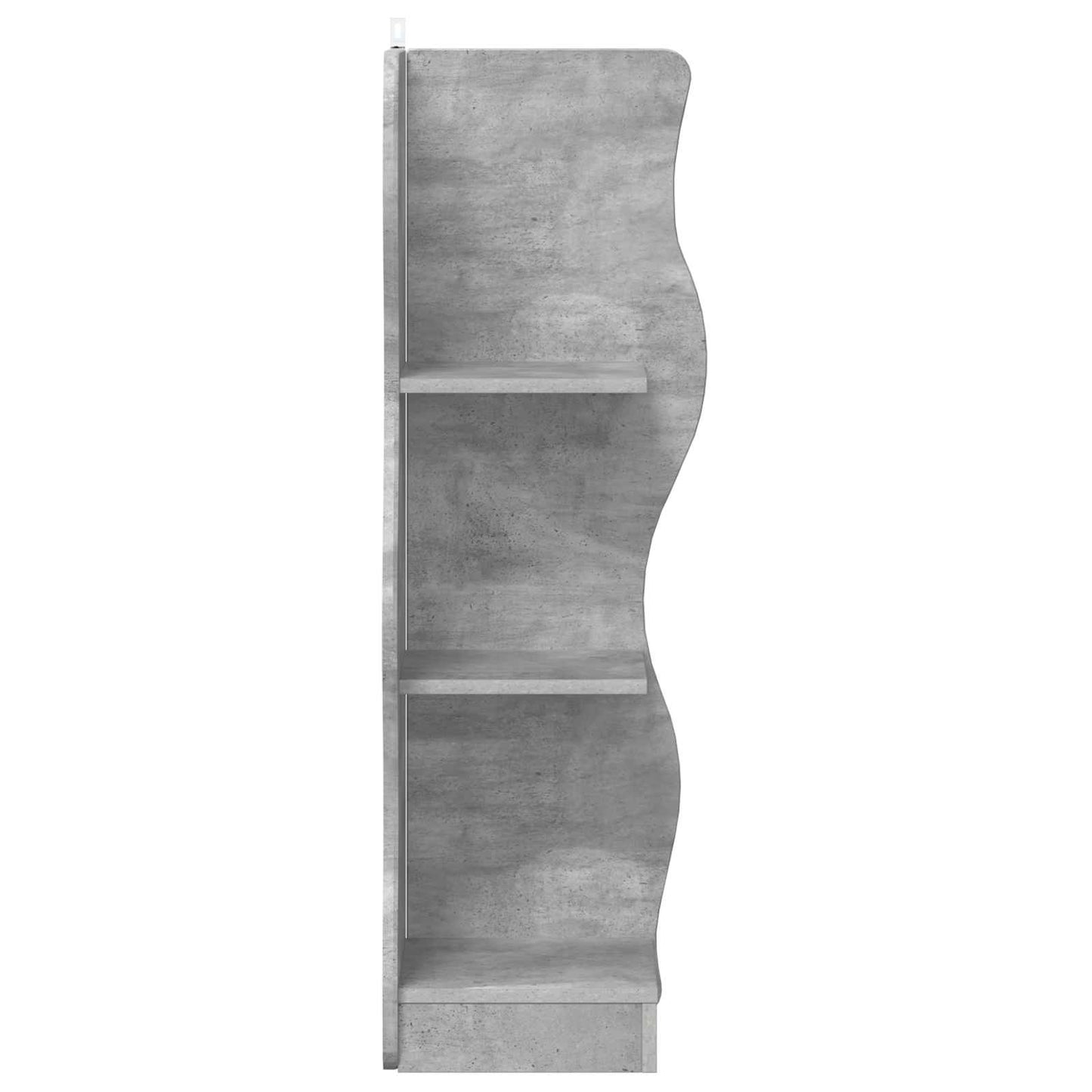 vidaXL Corner Shelf Concrete Grey 34 x 33 x 102 cm Engineered Wood