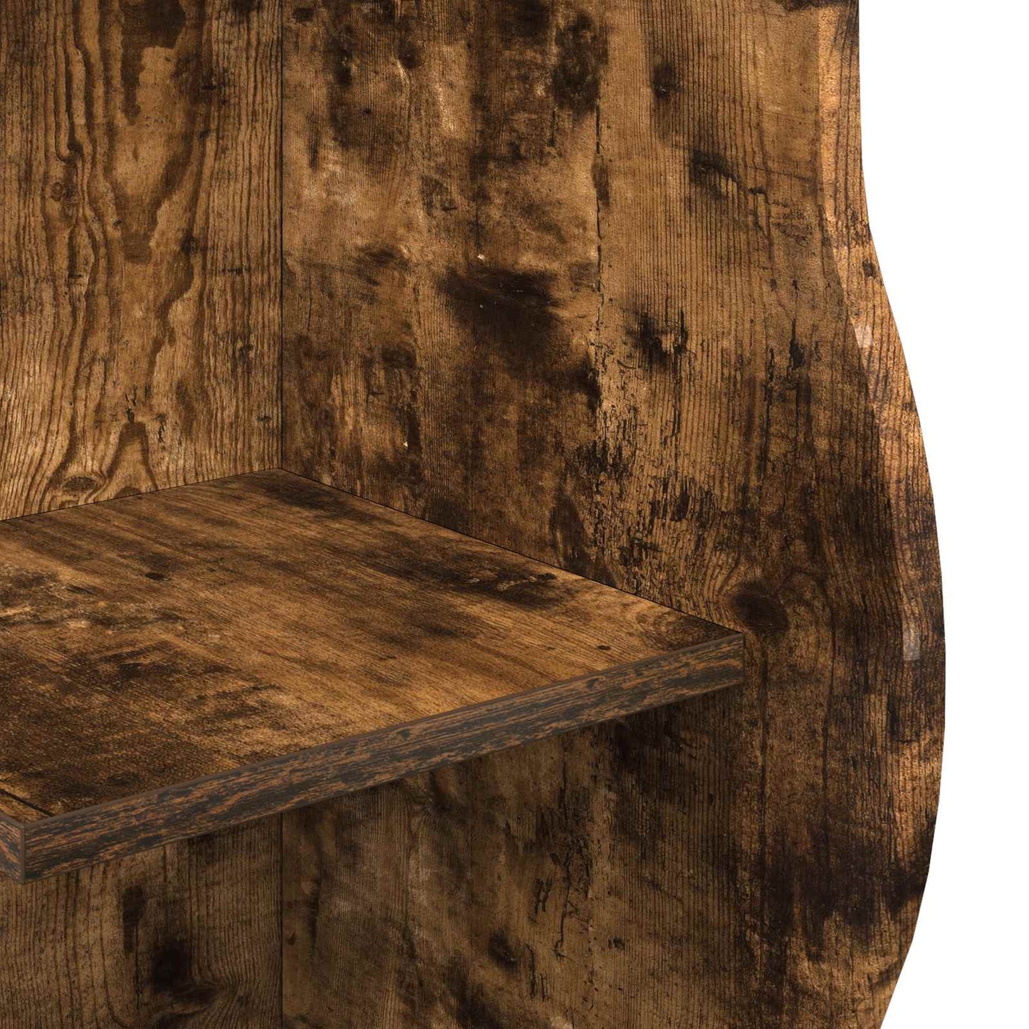 vidaXL Corner Shelf Smoked Oak 34 x 33 x 102 cm Engineered Wood