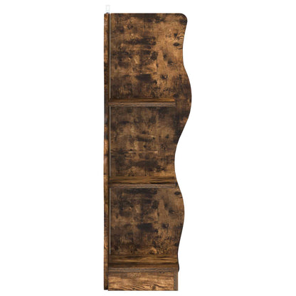 vidaXL Corner Shelf Smoked Oak 34 x 33 x 102 cm Engineered Wood