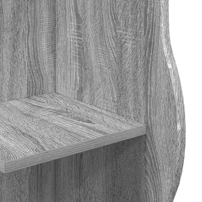 vidaXL Corner Shelf Grey Sonoma 34 x 33 x 102 cm Engineered Wood