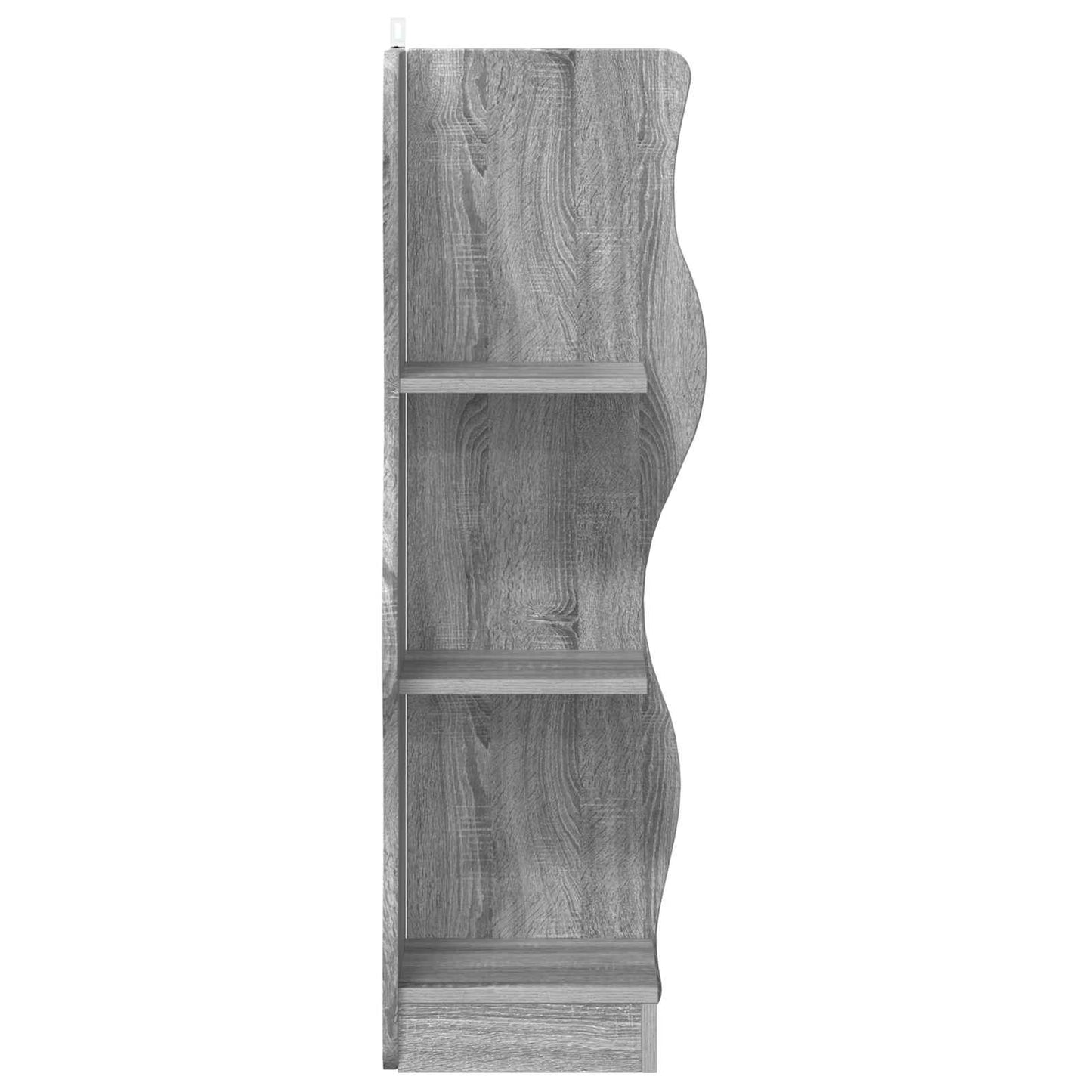 vidaXL Corner Shelf Grey Sonoma 34 x 33 x 102 cm Engineered Wood