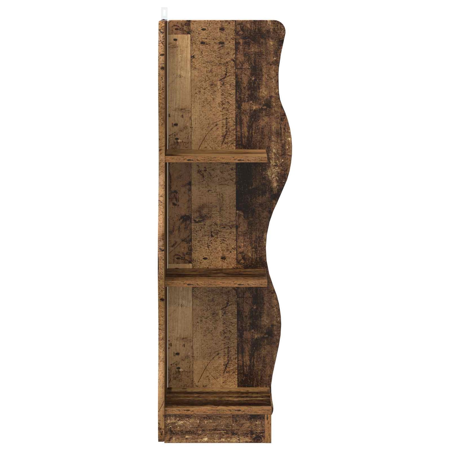 vidaXL Corner Shelf Old Wood 34 x 33 x 102 cm Engineered Wood