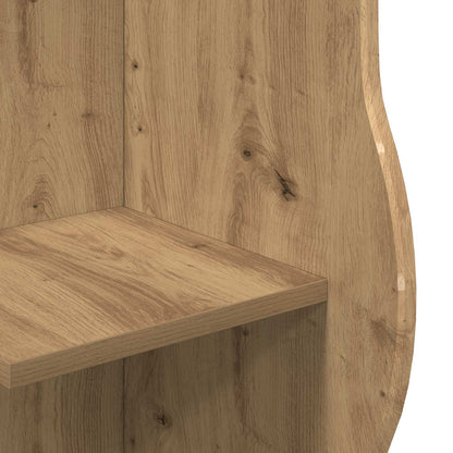 vidaXL Corner Shelf Artisan Oak 34 x 33 x 102 cm Engineered Wood