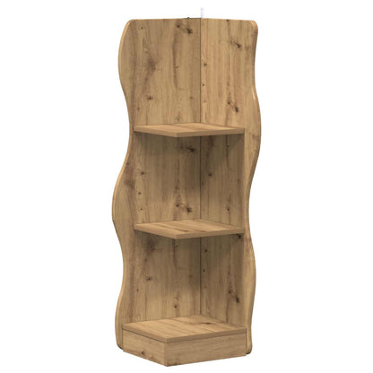 vidaXL Corner Shelf Artisan Oak 34 x 33 x 102 cm Engineered Wood