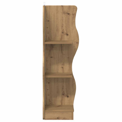 vidaXL Corner Shelf Artisan Oak 34 x 33 x 102 cm Engineered Wood