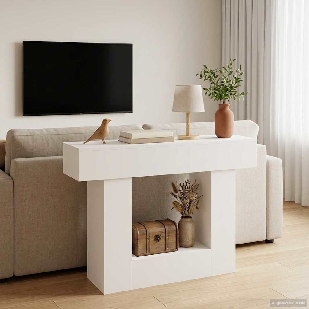 vidaXL White 101 x 30 x 74 cm