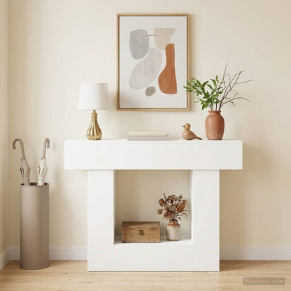 vidaXL White 101 x 30 x 74 cm