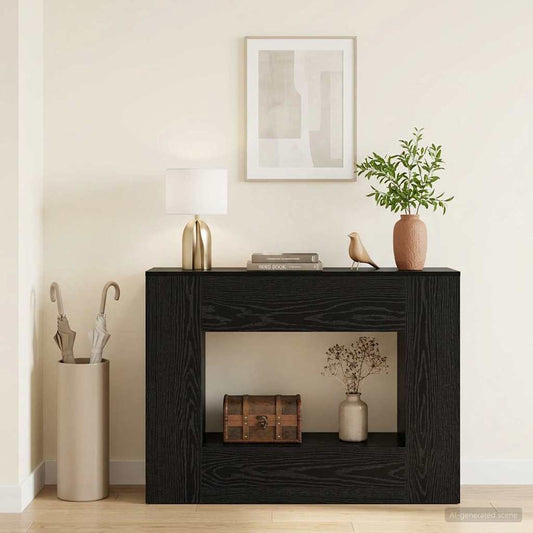 vidaXL Black Oak 101 x 30 x 74 cm