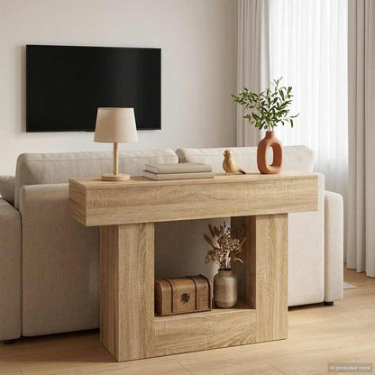 vidaXL Sonoma Oak 101 x 30 x 74 cm