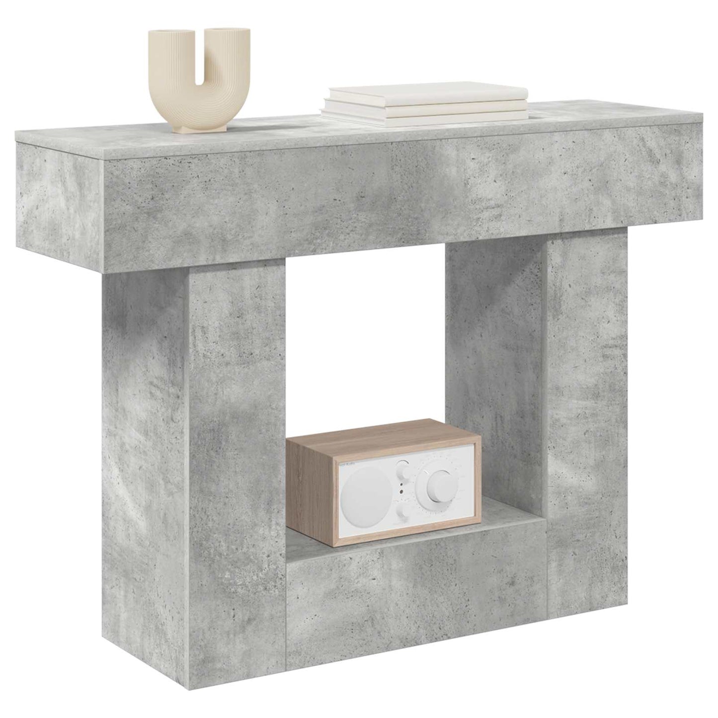 vidaXL Concrete Grey 101 x 30 x 74 cm