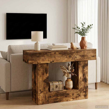 vidaXL Smoked Oak 101 x 30 x 74 cm