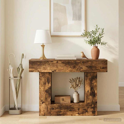 vidaXL Smoked Oak 101 x 30 x 74 cm