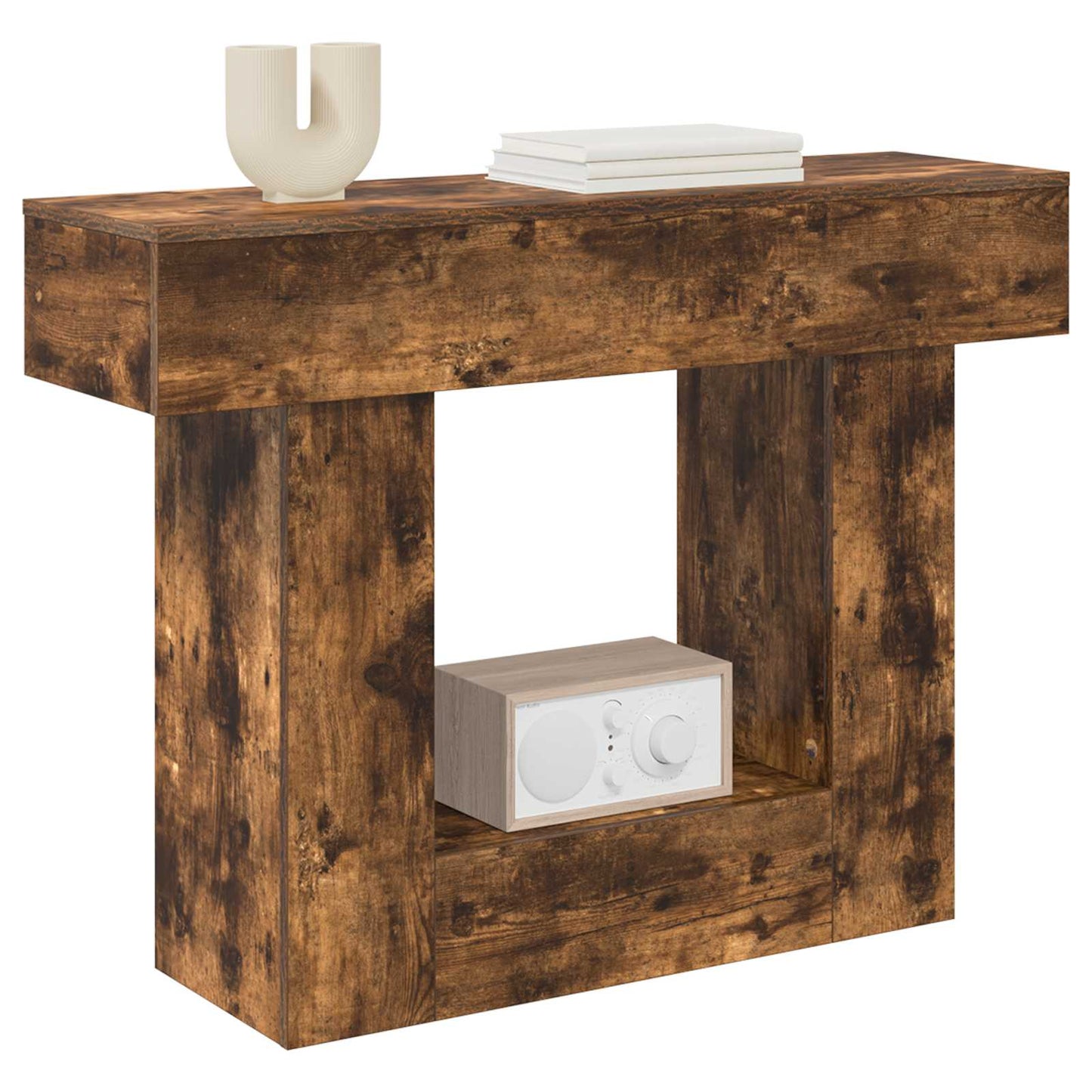 vidaXL Smoked Oak 101 x 30 x 74 cm