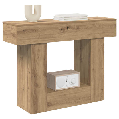 vidaXL Console Table Artisan Oak 101 x 30 x 74 cm Engineered Wood