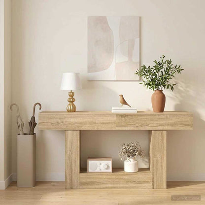 vidaXL Sonoma Oak 160 x 30 x 74 cm