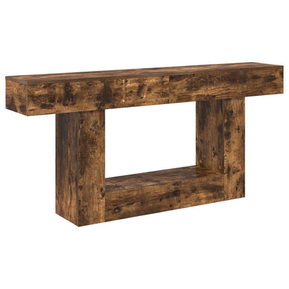 vidaXL Smoked Oak 160 x 30 x 74 cm