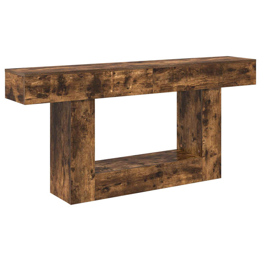 vidaXL Smoked Oak 160 x 30 x 74 cm