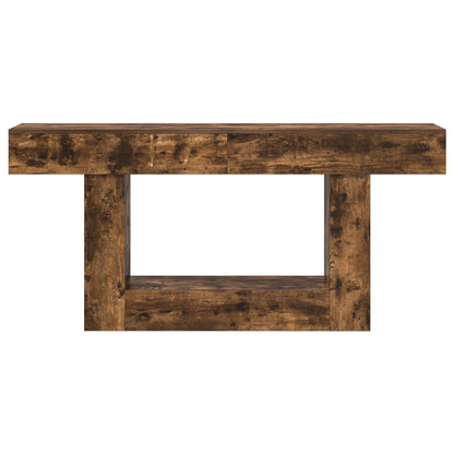 vidaXL Smoked Oak 160 x 30 x 74 cm