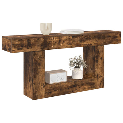 vidaXL Smoked Oak 160 x 30 x 74 cm