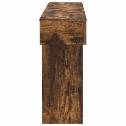 vidaXL Smoked Oak 160 x 30 x 74 cm