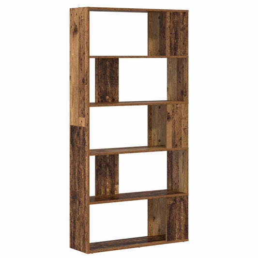 vidaXL Book Cabinet 80 x 24 x 159 cm Engineered Wood Old Wood