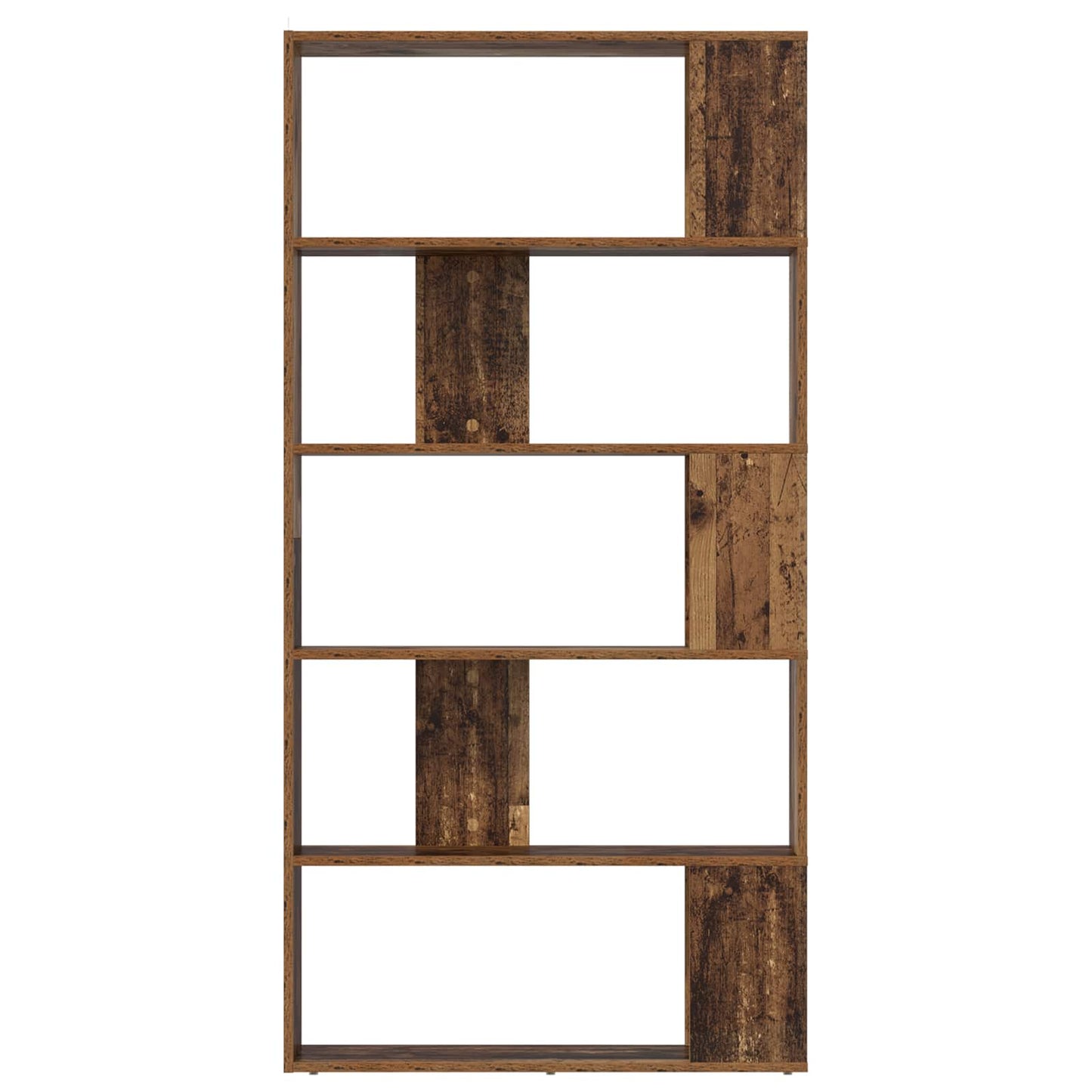 vidaXL Book Cabinet Old Wood 80 x 24 x 159 cm Engineered Wood