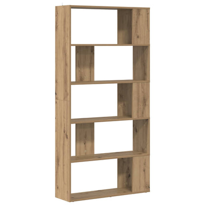 vidaXL Book Cabinet 80 x 24 x 159 cm Engineered Wood Artisan Oak