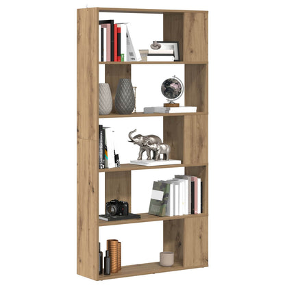vidaXL Book Cabinet 80 x 24 x 159 cm Engineered Wood Artisan Oak