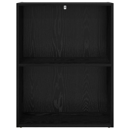 vidaXL Bookshelf Black Oak 60 x 30 x 76.5 cm Engineered Wood