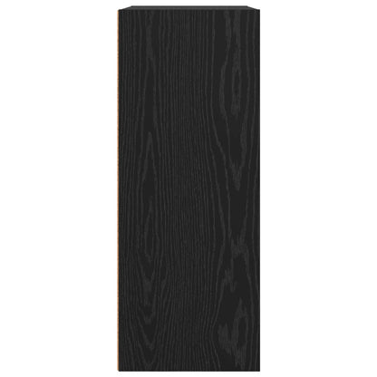 vidaXL Bookshelf Black Oak 60 x 30 x 76.5 cm Engineered Wood