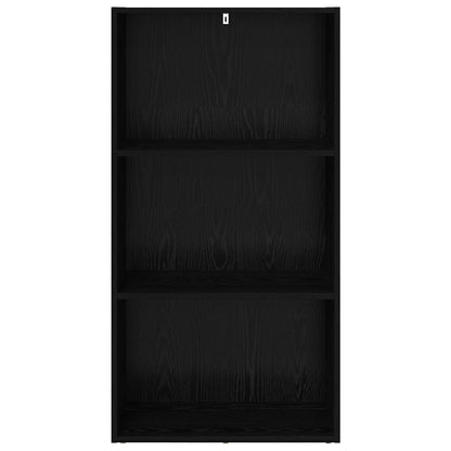 vidaXL Bookshelf Black Oak 60 x 30 x 114 cm Engineered Wood