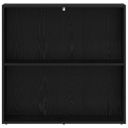 vidaXL Bookshelf 80 x 30 x 76.5 cm Engineered Wood Black Oak